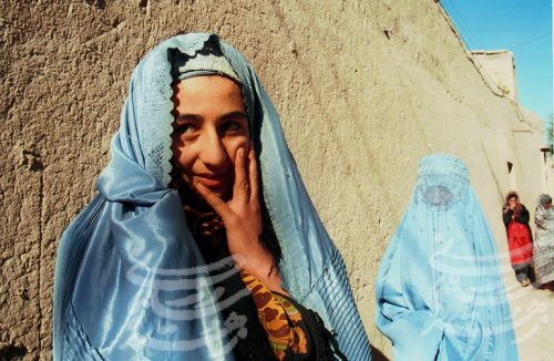 Veiled women in the streets of Herat, Afghanistan